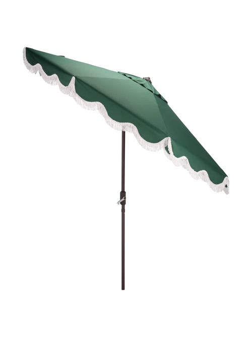 Winnie 108" Fringe Tilt Top Umbrella