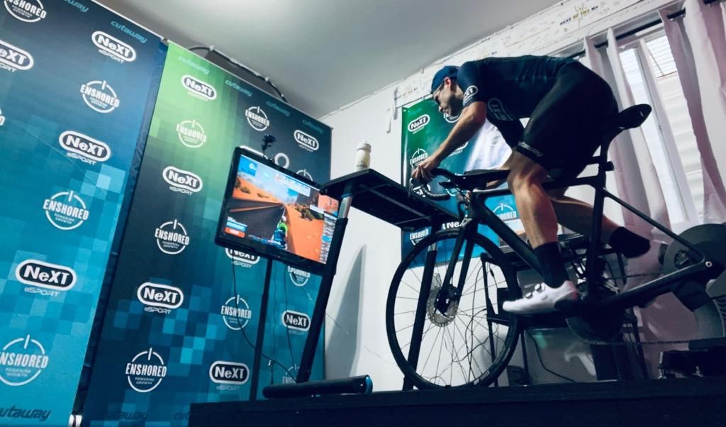 Brian Duffy, Jr. pain cave Zwift