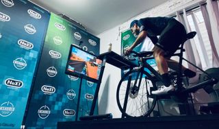 Brian Duffy, Jr. pain cave Zwift