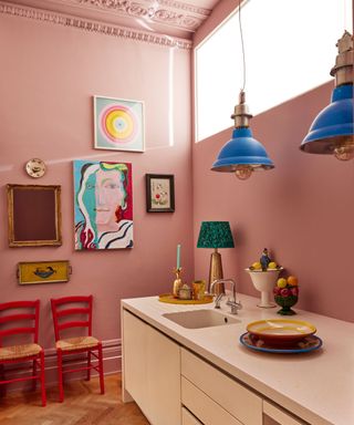 pink kitchen