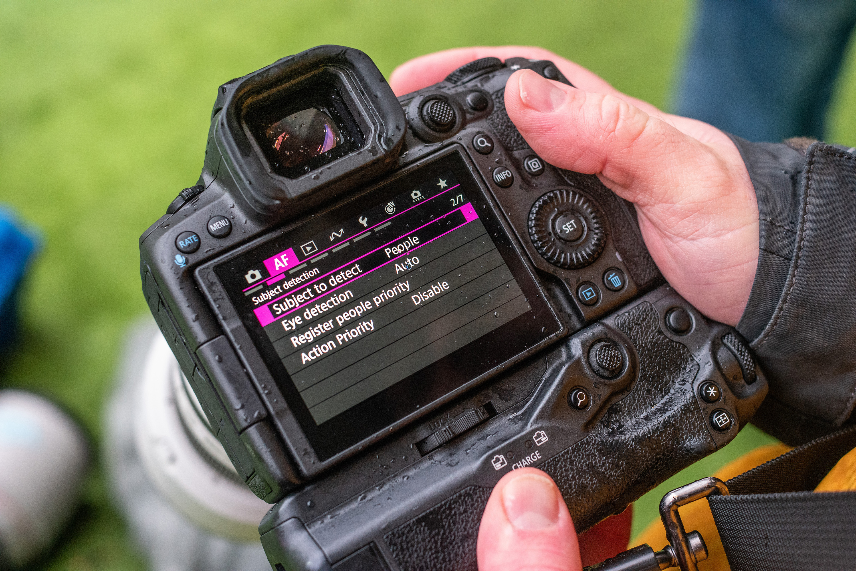 Photograph of soccer action during the Scottish Premiership clash between Motherwell and Falkirk, April 4, 2026, taken by Chantelle Cook.