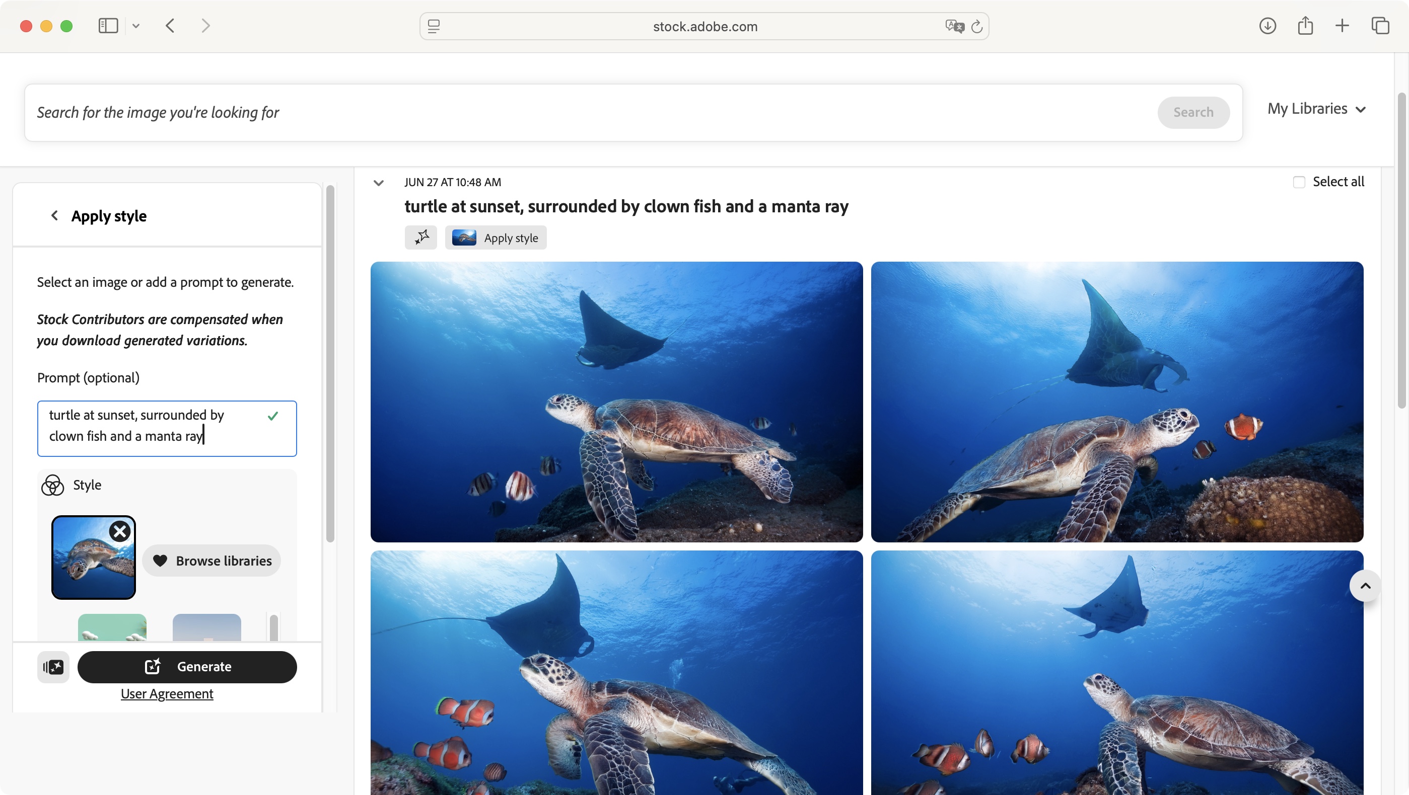Adobe Stock during our review