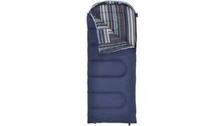 Semi-rectangular sleeping bag
