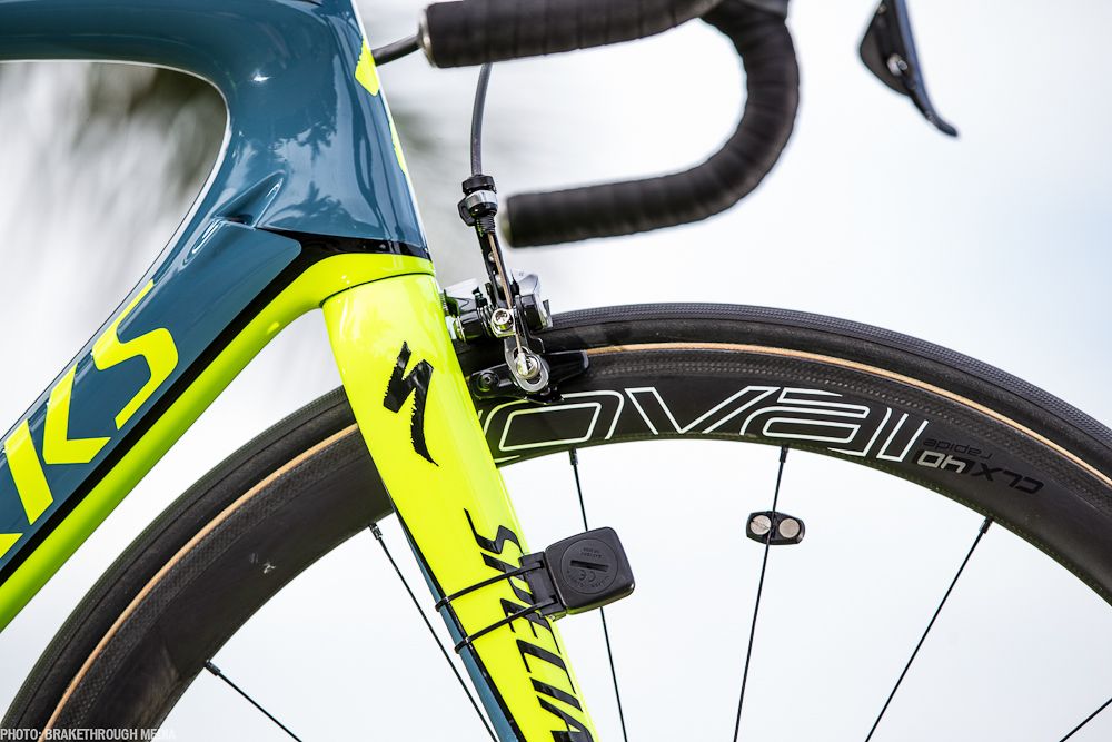 The bike computer's wireless sensor.