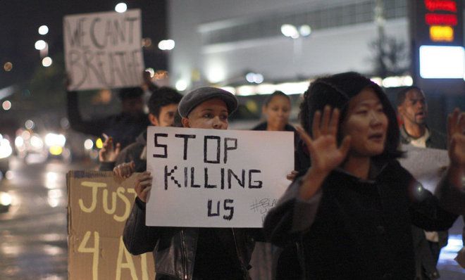 Protests erupt after Garner decision