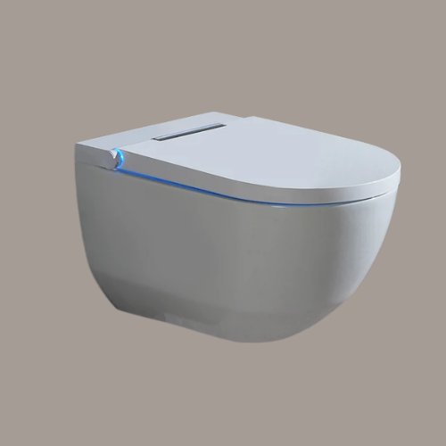 Victorian Plumbing, Cruze Wall Hung Smart Toilet with Bidet Wash Function, Heated Seat + Drye