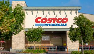 The entrance to a Costco store in Panorama City, California.