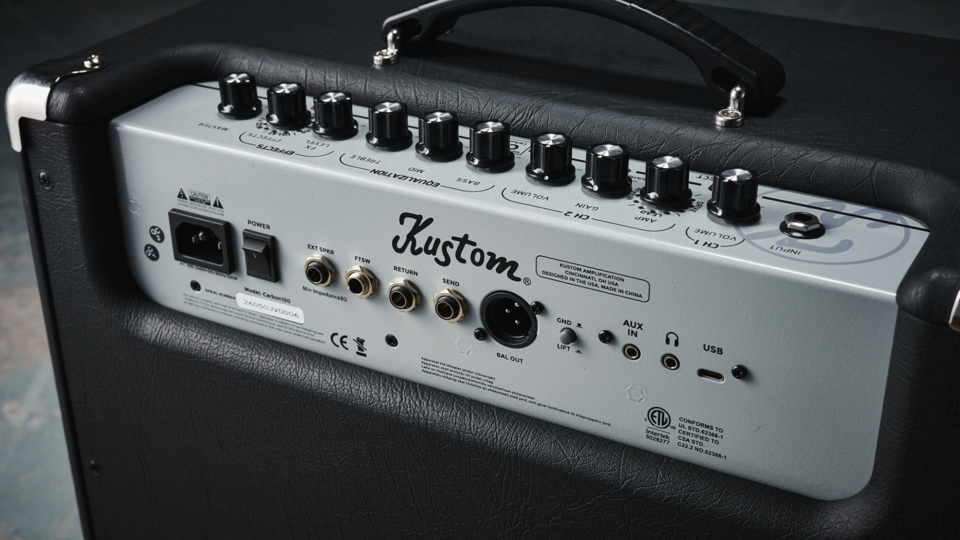 Kustom Amplification Carbon 100 combo amp
