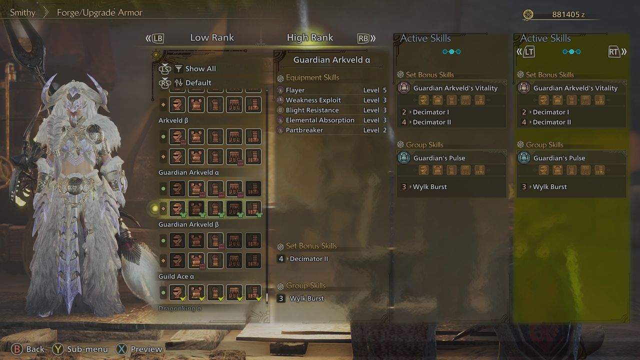 Monster Hunter Wilds Insect Glaive build - Guardian Arkveld