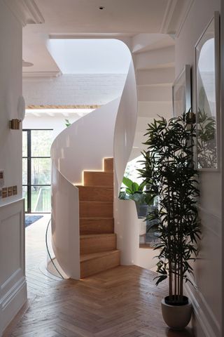 Livingetc-House-Tour-Modern-Home-East-London-Hallway-Spiral-Staircase