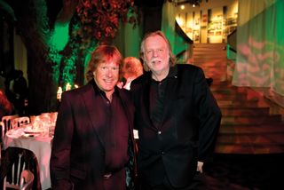 Wizards night out: Emerson with Rick Wakeman, Prog Awards, 2014.