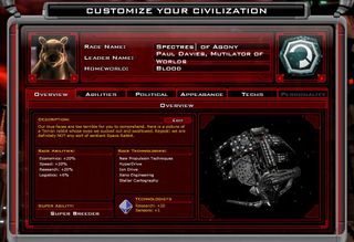 Galactic Civilizations 2 spectres of agony