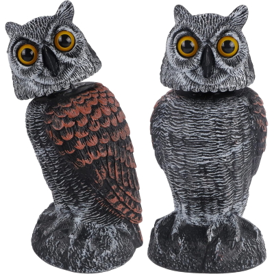 Hausse 2 Pack Fake Owl Decoys
