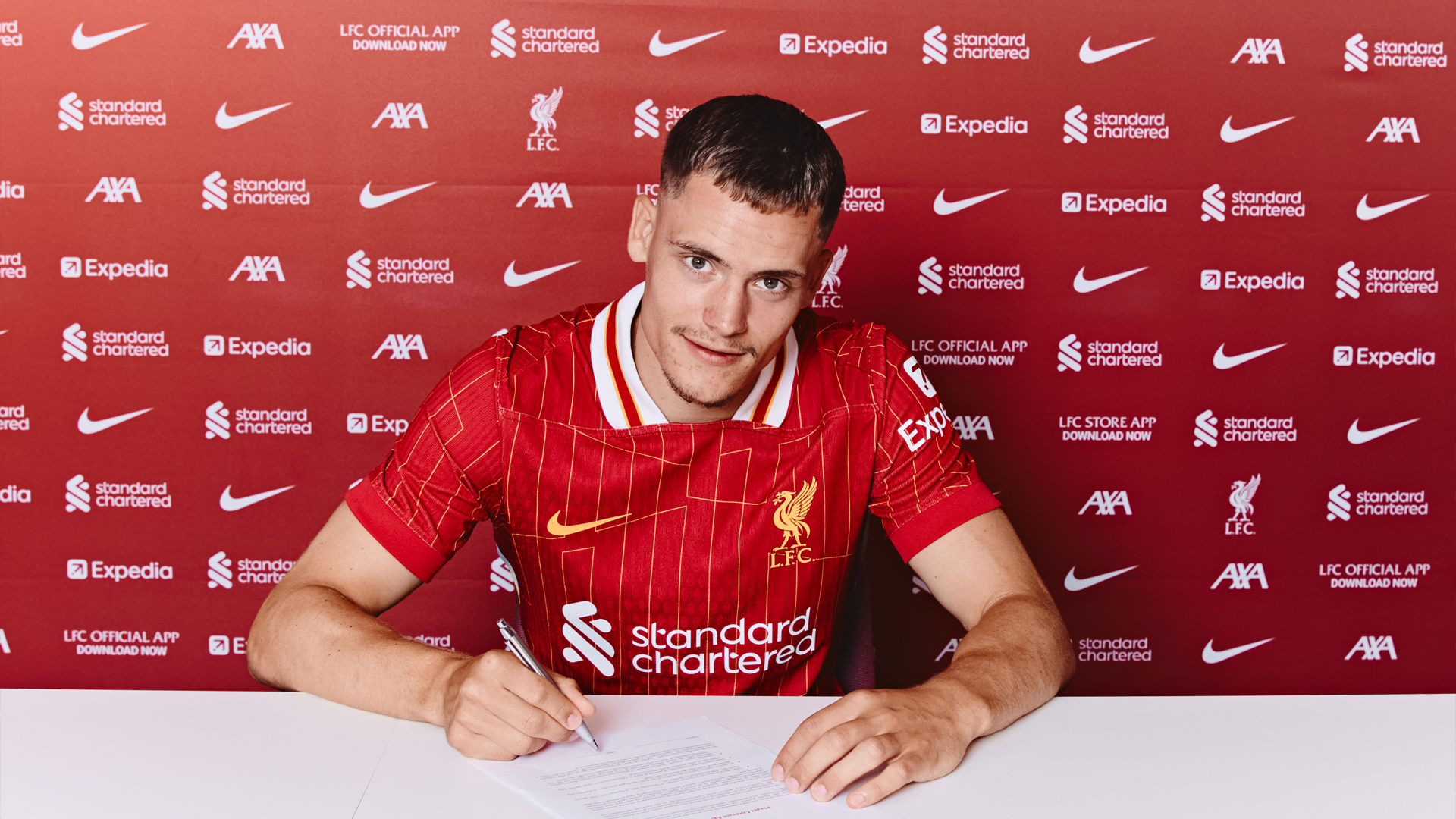 Florian Wirtz signs for Liverpool