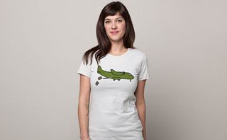 This Cargo Plane tee shirt is the most expensive in Threadless' Good Shirt collection