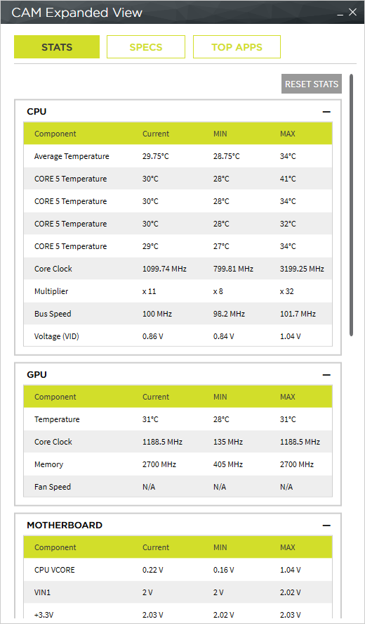 NZXT CAM