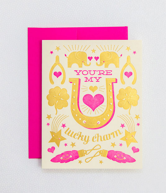 Valentine's Day letterpress cards