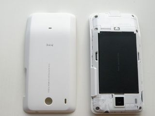 The htc hero back