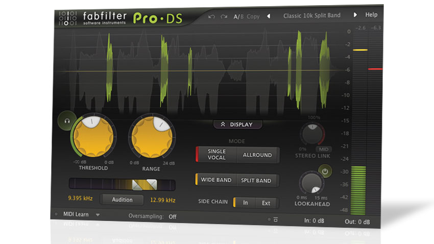 The Pro-DS de-esser is the latest in FabFilter&#039;s Pro range of &#039;workhorse&#039; plug-ins.