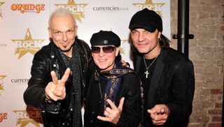 Rudolf Schenker, Klaus Meine and Matthias Jabs of the Scorpions