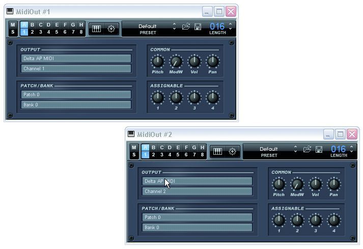 Orion includes the simple MIDIOut plug-in.