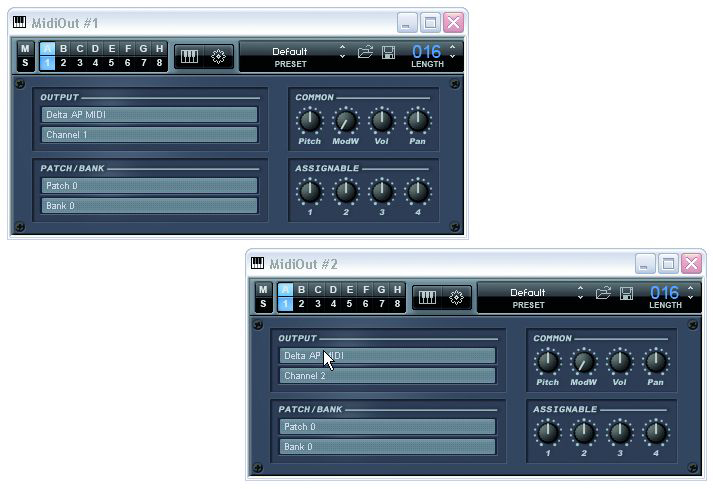 Orion includes the simple MIDIOut plug-in.
