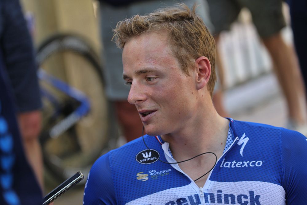 Petr Vakoc (Deceuninck-QuickStep) at the start of stage 1 at the Vuelta a San Juan in Argentina