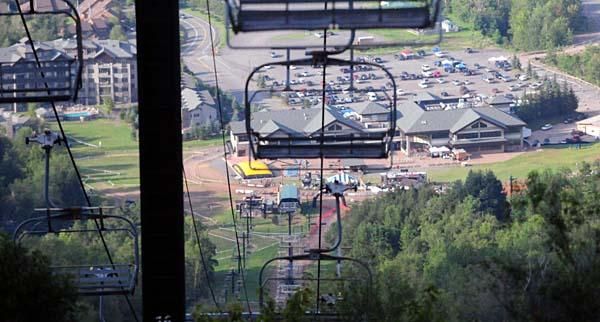 View from the chairlift