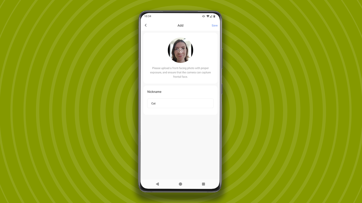 Adding a 'familiar face' in the Ezvizlife app