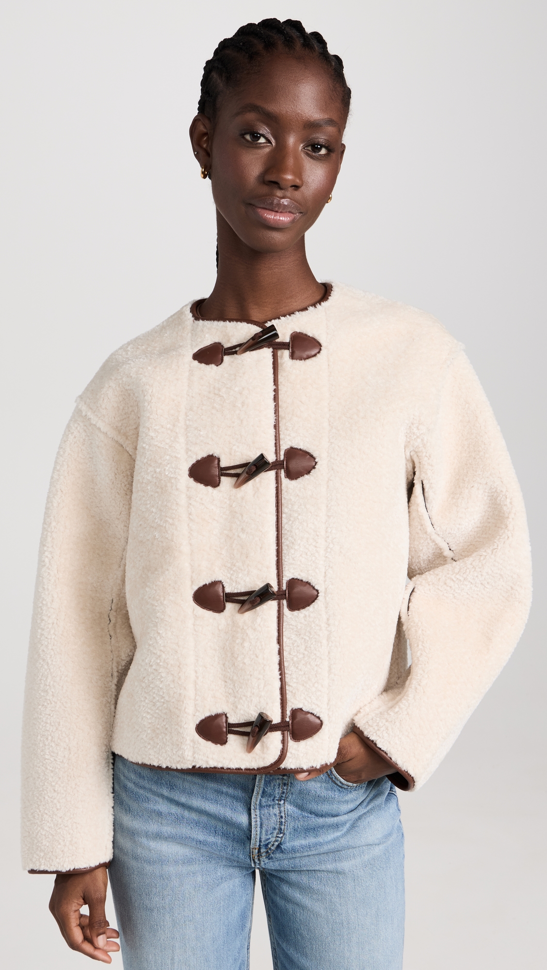 x Cella Jane Reversible Sherpa Coat