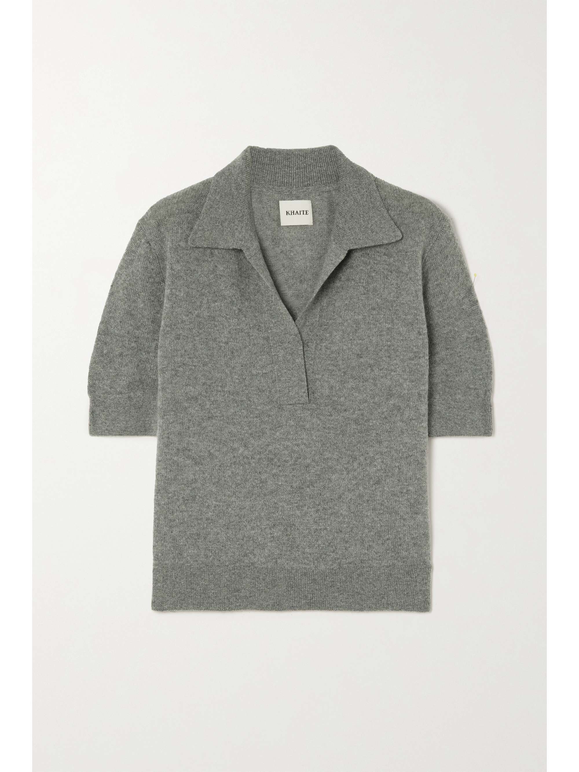 Shrunken Jo Cashmere-Blend Polo Shirt