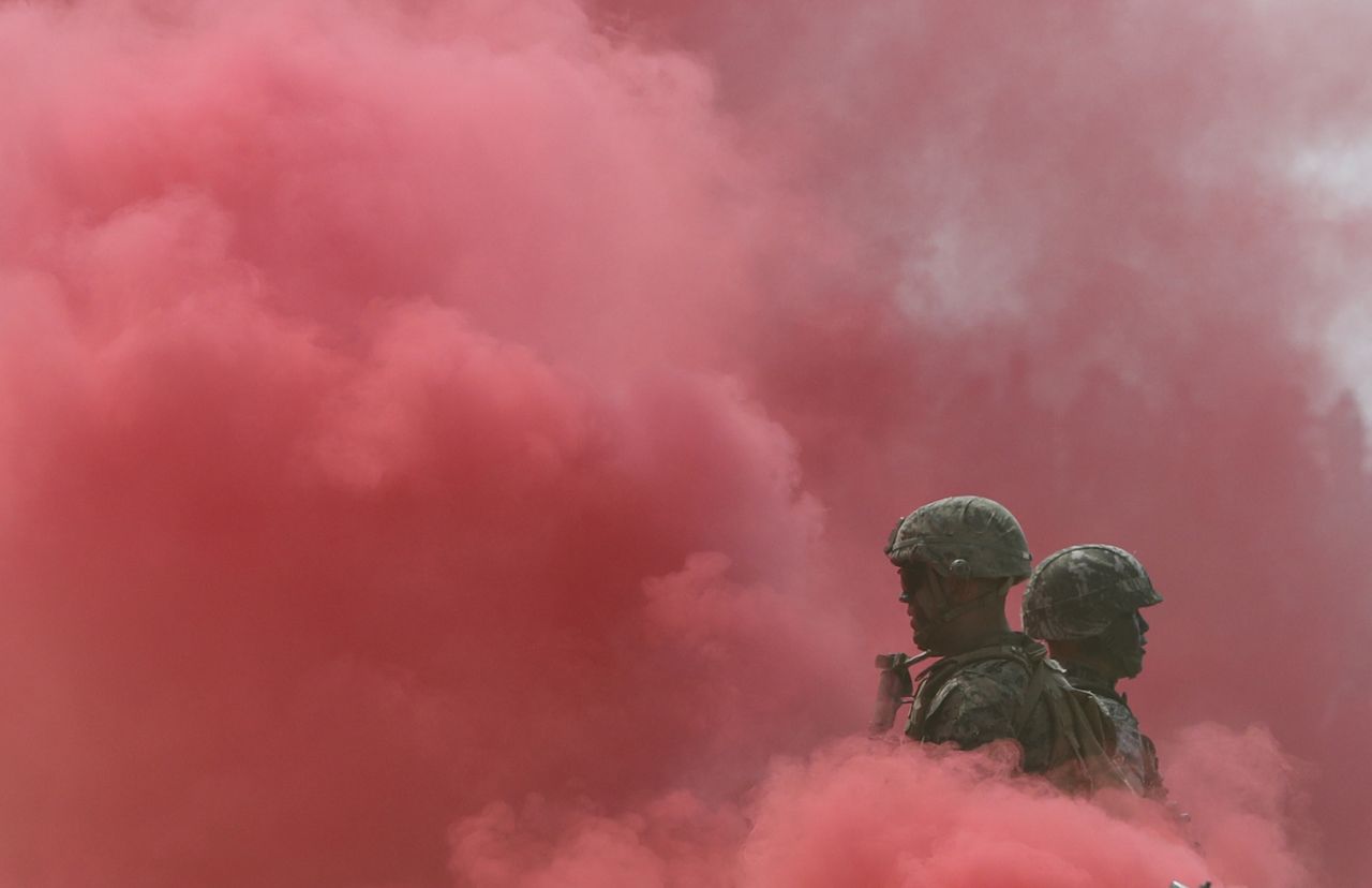 A military celebration in South Korea.