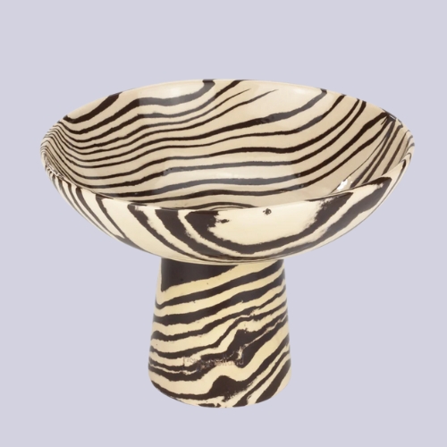 Henry Holland Studio, Brown &amp;amp; White Medium Marble Chalice Bowl