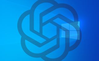 Windows 10 with the OpenAI logo