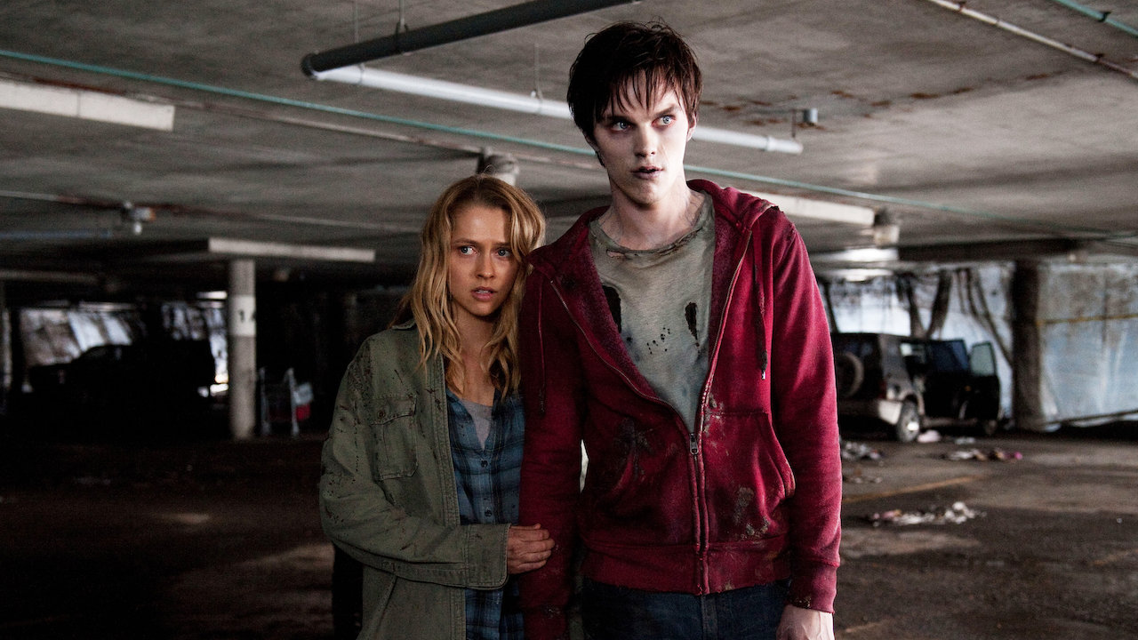 Teresa Palmer and Nicholas Hoult in Warm Bodies.