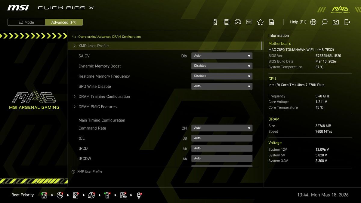 MSI MAG Z890 Tomahawk Wifi II