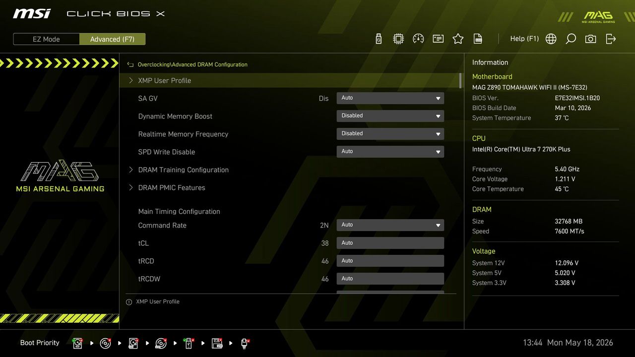 MSI MAG Z890 Tomahawk Wifi II