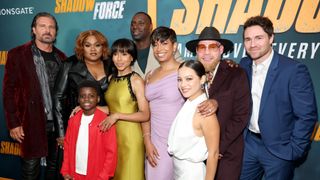 The cast of Shadow Force lined up at the New York premiere 