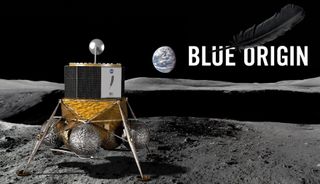 Blue Origin's proposed Blue Moon system could land payloads weighing up to several tons on the surface of the moon.