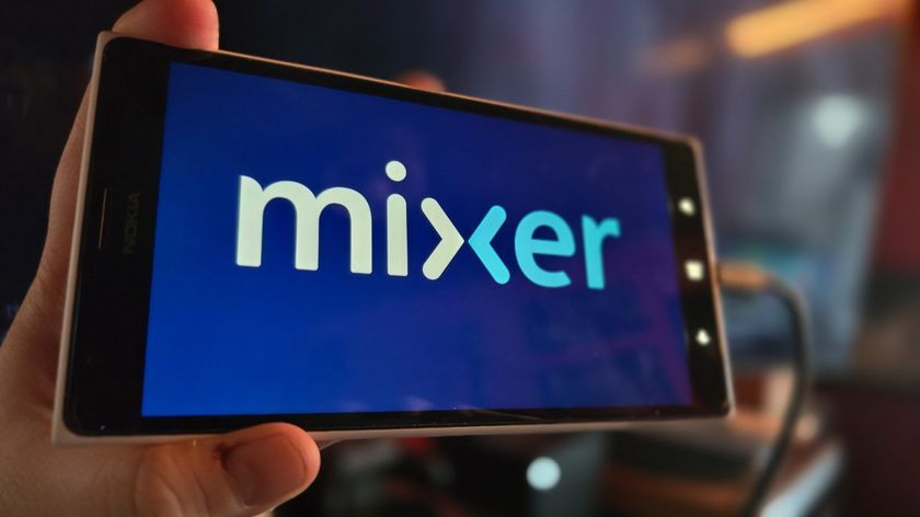 Mixer logo on a Lumia 1520