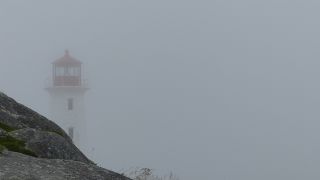 Lighthouse in the fog