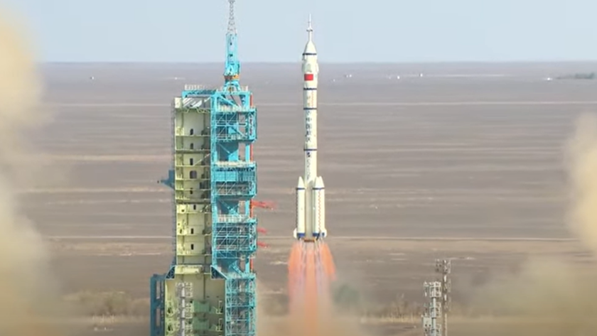 The Shenzhou 20 crew launch at 5:17 a.m. EDT on Thurs (April 24)