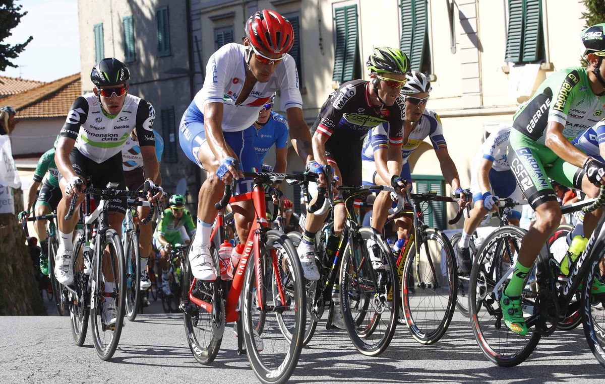 Jacopo Guarnieri in action for Italy at the Coppa Sabatini.