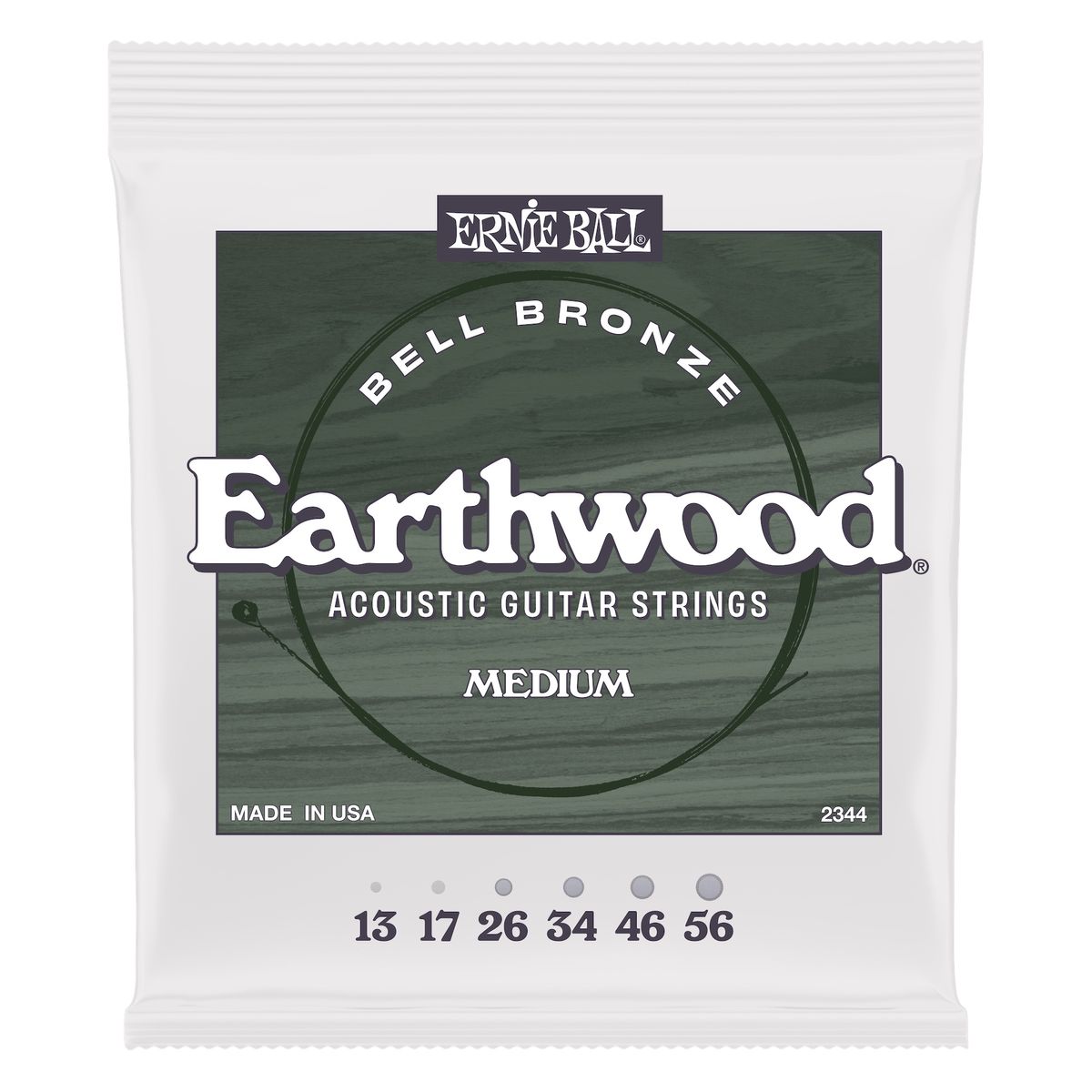 All four variations of Ernie Ball's new Earthwood Bell Bronze strings