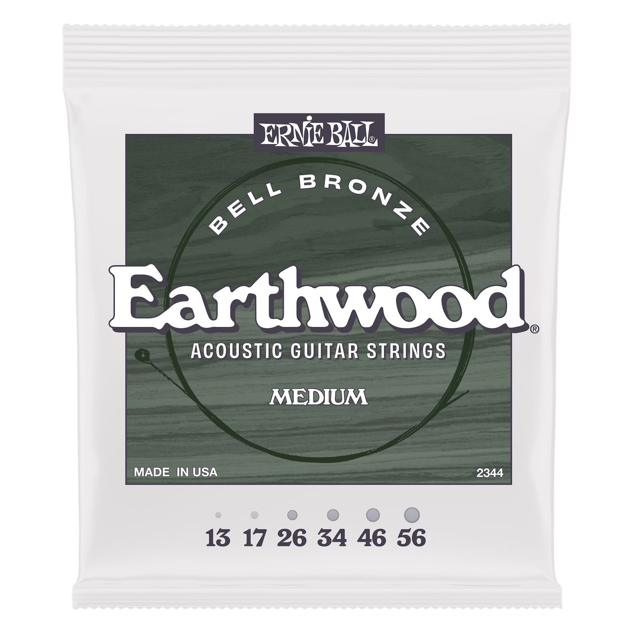 All four variations of Ernie Ball's new Earthwood Bell Bronze strings
