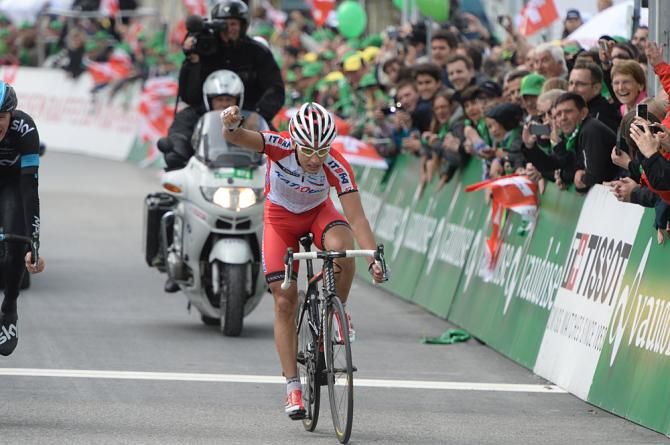 Simon Spilak (Katusha) wins the stage