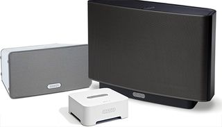 We tested a Sonos Play:3, a Play:5, and the Bridge unit