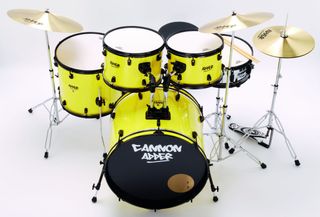 The bass drum will need a bit of dampening, but sounds pretty good when the price of the kit is taken into consideration