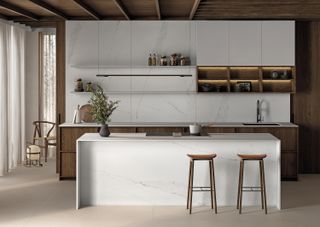 a kitchen with cosentino surfaces