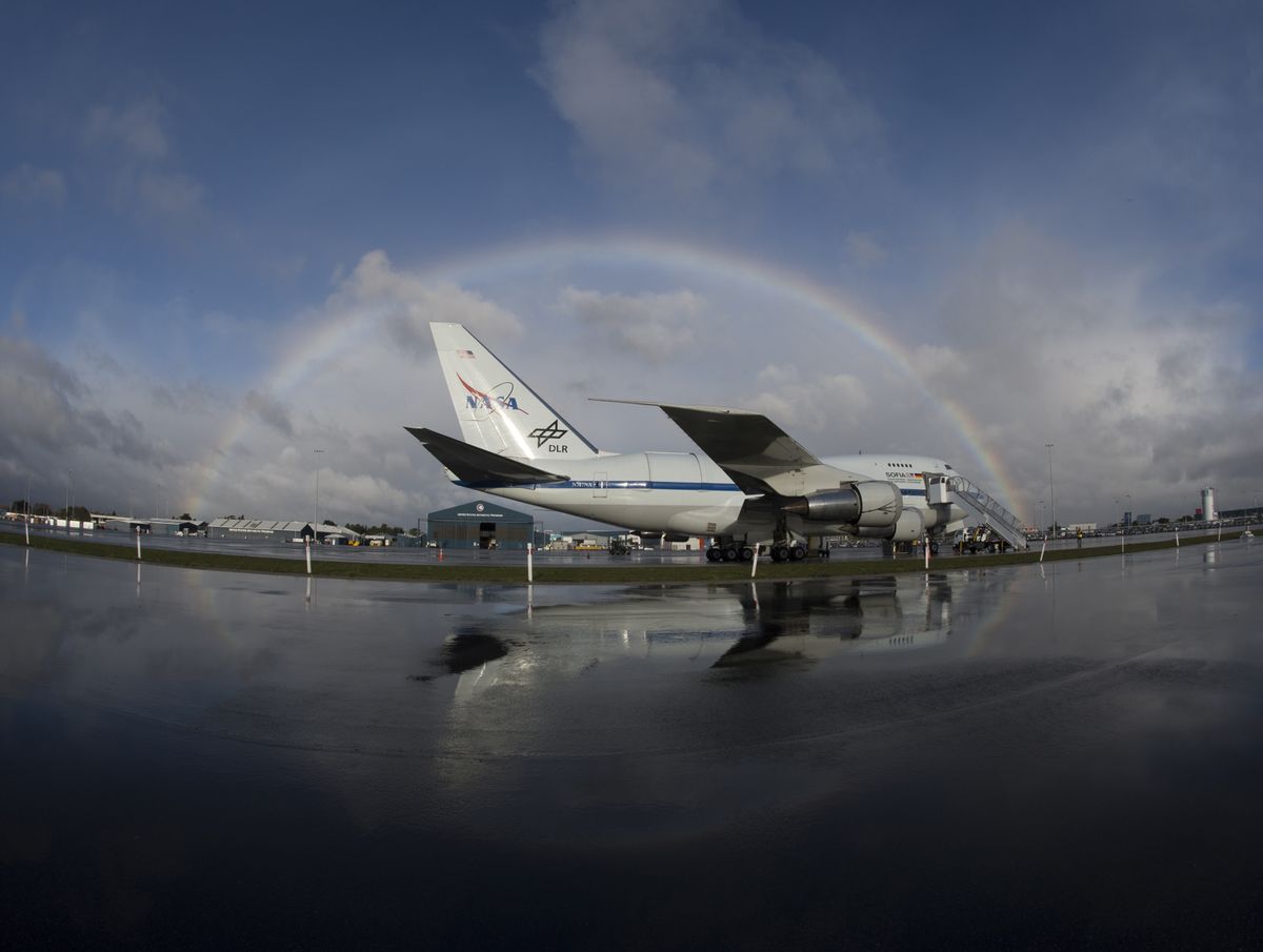 SOFIA Framed by Rainbow 